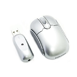 コードレスミニマウス USB 光学式 シルバー DL-70RFS