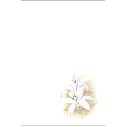 IJ百合はがき　郵便枠グレー30枚入 PJG627