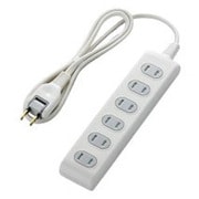 ほこりシャッタータップ(耐トラッキング仕様) 2P式6個口 1.0m T-ST2610T