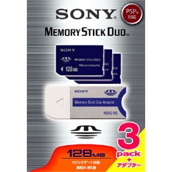 メモリースティック デュオ 3枚パック 3MSH-M128