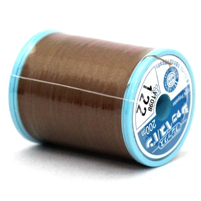 家庭用糸（60番手200m） 茶(1) シャッペスパン122