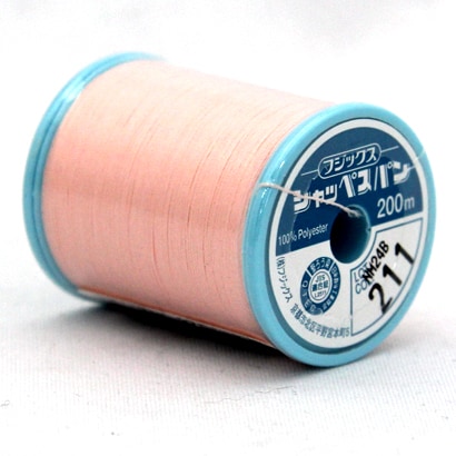 家庭用糸（60番手200m） サーモンピンク シャッペスパン211