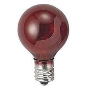 白熱電球 ベビーボール球 E12口金 5W 30mm径 赤 G301205CR