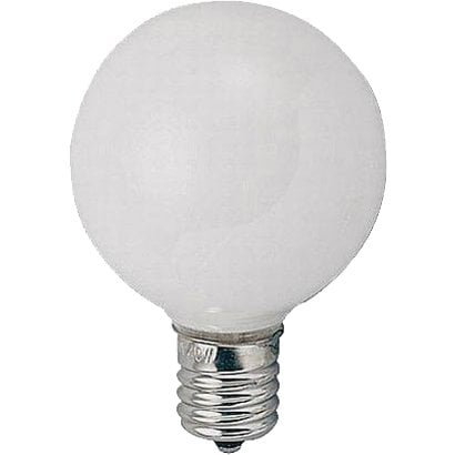 白熱電球 ベビーボール球 E12口金 10W 40mm径 ホワイト G401210W