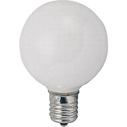 白熱電球 ベビーボール球 E12口金 25W 40mm径 ホワイト G401225W