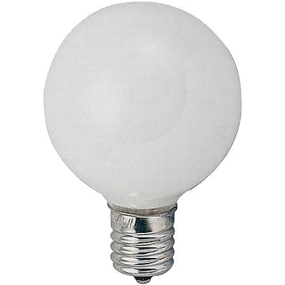 白熱電球 ベビーボール球 E17口金 5W 40mm径 ホワイト G401705W