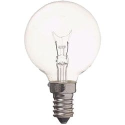 白熱電球 ベビーボール球 E12口金 40W 50mm径 クリア G501240C