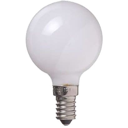 白熱電球 ベビーボール球 E14口金 40W 50mm径 ホワイト G501440W