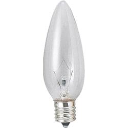 白熱ランプ シャンデリアランプ E12口金 10W 32mm径 クリア C321210C