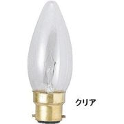 白熱電球 曲がりシャンデリアランプ E12口金 40W クリア CM321240C