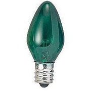 白熱電球 点滅球 E12口金 8W C7 緑 C71208CGTENMETU