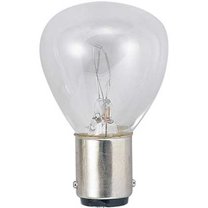 白熱電球 パトランプ B15D口金 110V 40W クリア RP35B1540110V