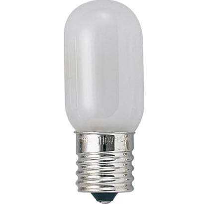 白熱電球 ミシン球 E17口金 20W 22mm径 フロスト T221720FMISINE