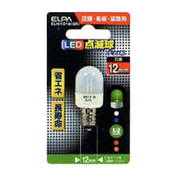 ELN-F01B-GL [LED電球 E12口金 グリーン]
