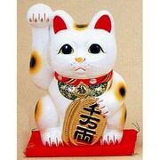 招き猫 [招き猫 白 八寸 右]