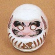 福招きカラーだるま 白 [福招きカラーだるま 白]