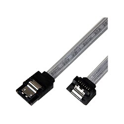 シリアルATAケーブル L型コネクタ シルバー 15cm RUSAL15SV