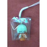 ねつけ カスリ人形 オカッパ 白 黒 茶