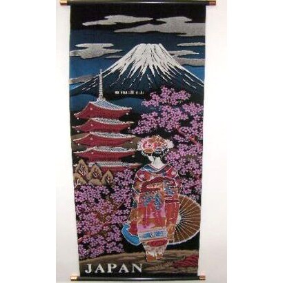 掛け軸 Tapestry [KAKEZIKU Sakura Maiko M 桜舞妓 赤]