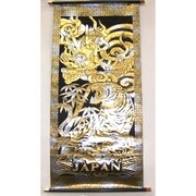 掛け軸 Tapestry [KAKEZIKU Dragon＆Tiger M 龍虎 金]