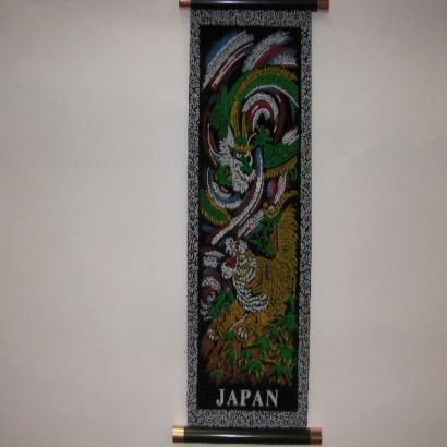 掛け軸 Tapestry [KAKEZIKU Dragon＆Tiger S 龍虎]