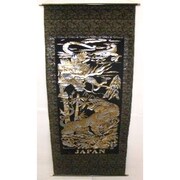 掛け軸 Tapestry [KAKEZIKU Dragon＆Tiger L 龍虎 金]