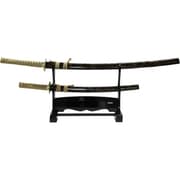 装飾刀 Japanese Ornamental Sword [金雲 Kinkumo 大刀小刀セット 木製スタンド付]