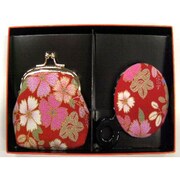 財布 Purse [花ちりめん 鏡セット]