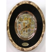 彫金皿 Chokin Plate [サラ200 6inch 金クサラシ 日本IV]