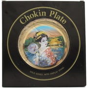 彫金皿 Chokin Plate [サラ200 9inch 金クサラシ 夏美人]