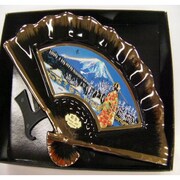 彫金扇 Chokin Folding fan [M-760 富士山]