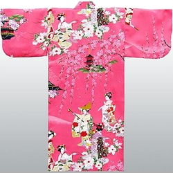 908 [ポリコドモ着物 都踊り 40インチ ピンク]