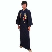 569 [メンブロード 金龍縫い 男着物 黒]