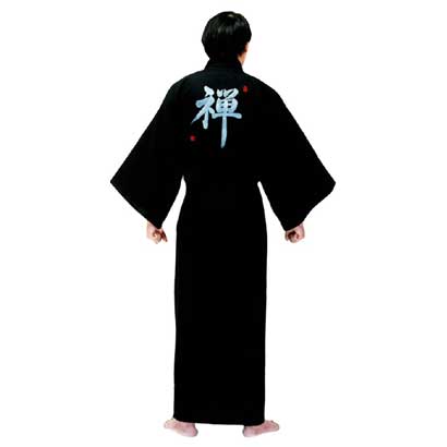 554 [メンスラブ ぜん縫い 男着物 黒]