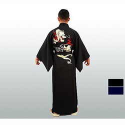 136 [ポリスエード トウ龍縫い 長伴天 黒]