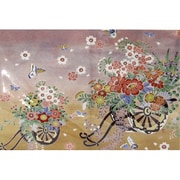 24-337 [美術はがき 友禅、花車]