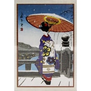 24-357 [美術はがき 参上大橋と舞妓]