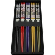 1AW215 [塗箸 歌麿呂 5色セット 箱入]