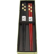1AW5281 [塗箸 金市松 2色セット 箱入]