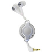 iBud retractable earphone 耳栓式クルクルケーブル内蔵イヤホン IBUDWH01