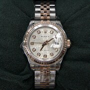 OYSTER PERPETUAL DATEJUST(オイスター パーペチュアル デイトジャスト)シルバーコンピュータ 自動巻き レディース 並行輸入品 179171G