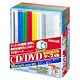 ネームバー付きCD/DVDスーパースリムケース 1枚収納 10個パック カラーミックス PCS5M.MIX10P+NB