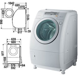 ヨドバシ.com - パナソニック ナショナル NA-V82-G [ドラム式洗濯乾燥 