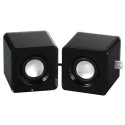 USB対応 5cm角キュービックスピーカ ブラック MS-77UBK
