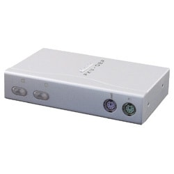 PS2対応 パソコン切替器 2ポート（2台用） PKV-02P
