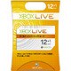 Xbox Live 12ヶ月ゴールドメンバーシップカード