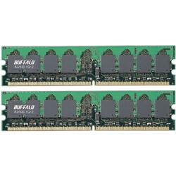デスクトップパソコン用メモリ DDR2/533 PC2-4200 512MB×2枚組 Mac対応 A2/533-512MX2