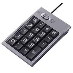 表計算完全対応USBテンキー 絶対半角 シルバー TKZ10SV
