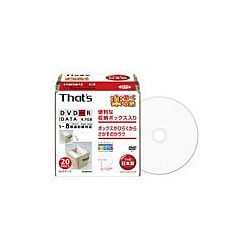 DR-47WWY20SPA [データ用DVD-R 8倍速 インクジェット対応 ワイドタイプ プリンタブル ホワイト 20枚]