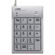 2ポートUSB2.0ハブ付き USBテンキーボード シルバー TNK-SUH220SL
